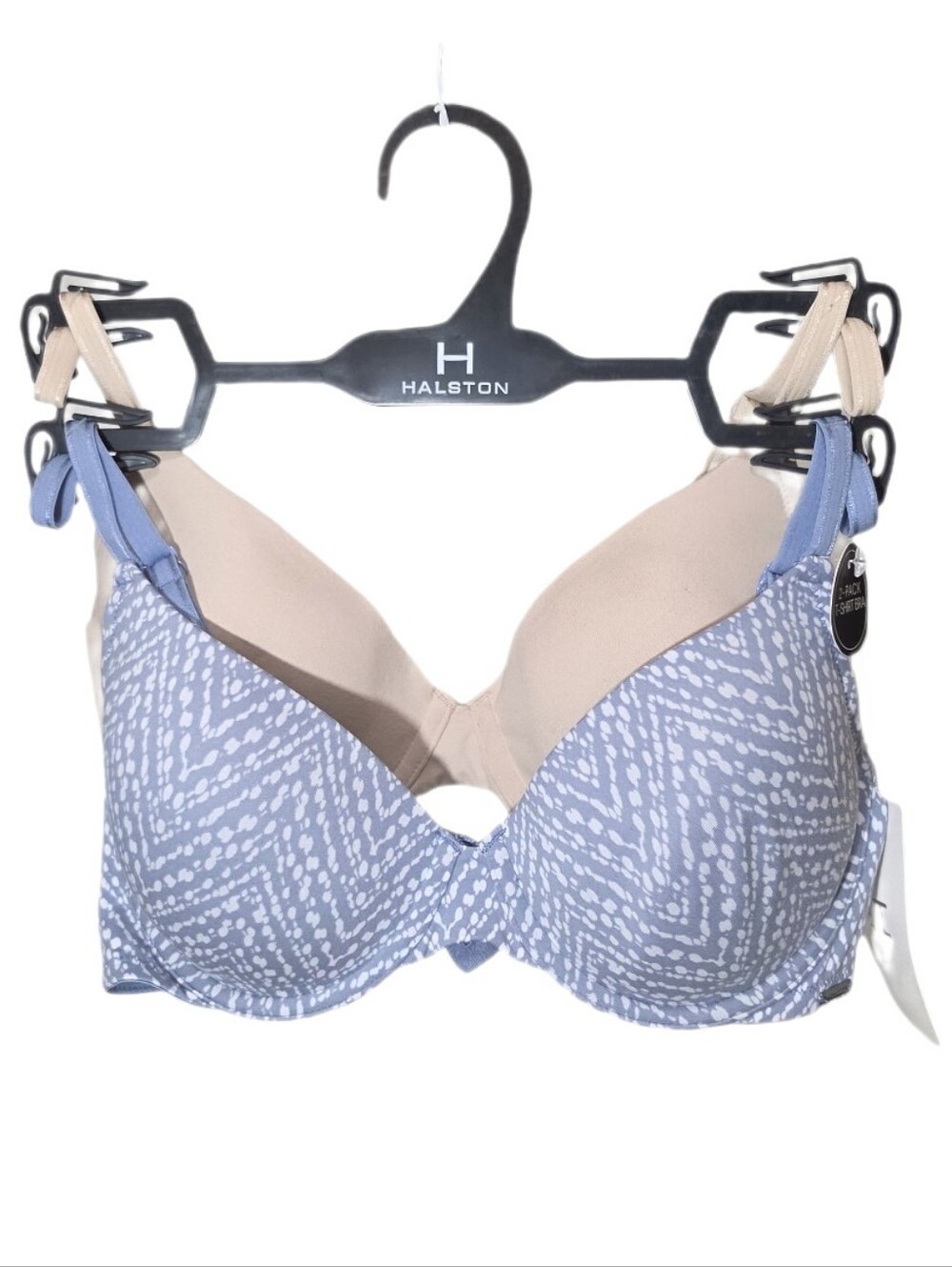 Halston 2-pack Everday Comfort T-shirt Bra With Adjustable Straps Size 34B